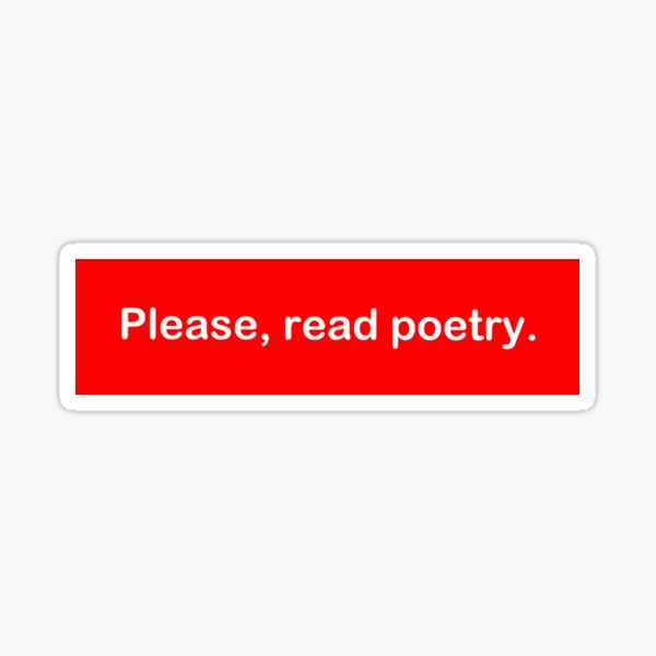 Poetry Sticker