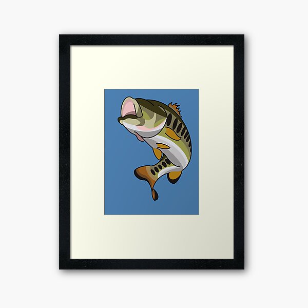 Largemouth bass artwork  Art Print for Sale by SpiderManiac