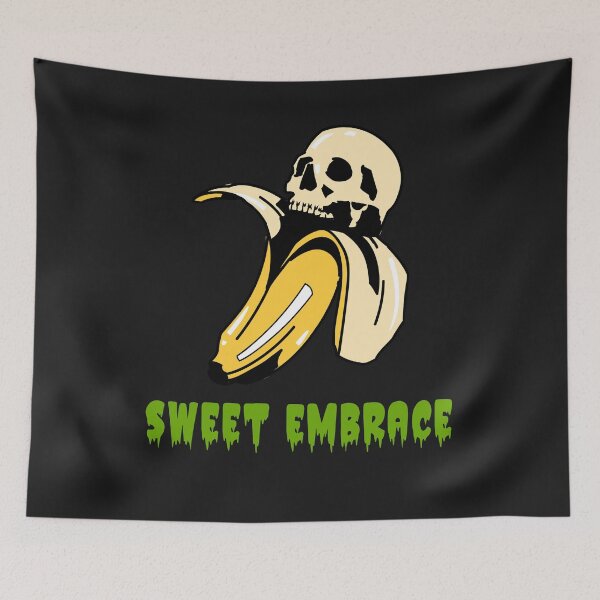 Item preview, Sweet embrace of Fruit, skull in banana designed and sold by MindBlownWill.