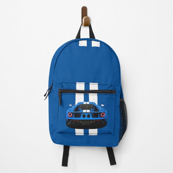 Item preview, American Muscle Car With White Vertical Stripes (Rear) designed and sold by ApexFibers.