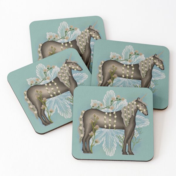 Item preview, The Unicorn (on mint ground) designed and sold by AmberAzbell.