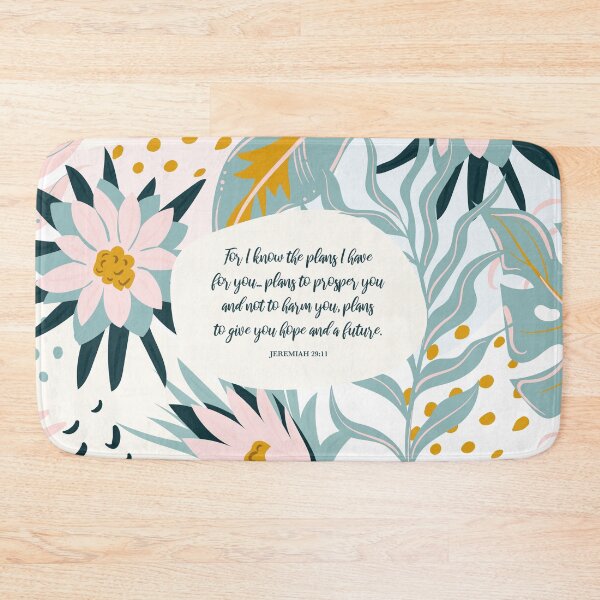 Item preview, I know the plans I have for you - Jeremiah 29:11, Inspiring Bible Quote designed and sold by StudioCitrine.