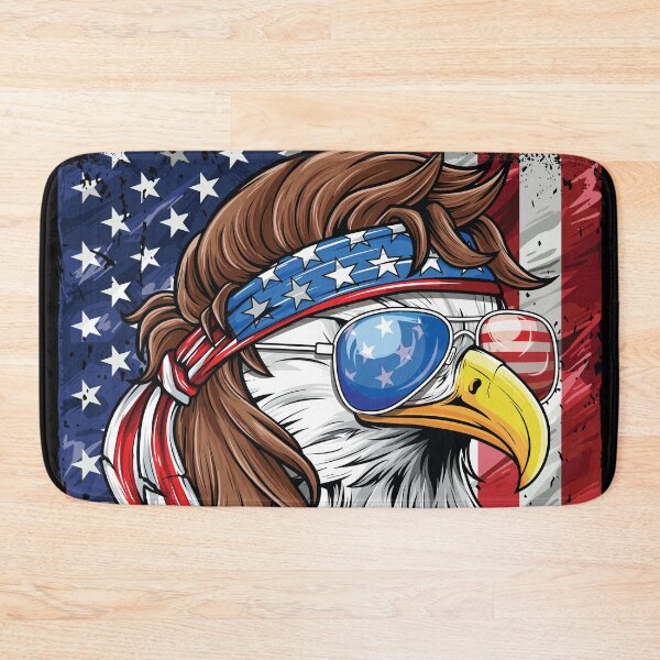 Item preview, Merica USA Flag Patriotic 4th of July Bald Eagle designed and sold by mejeoshop.
