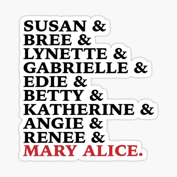 Item preview, The True Desperate Housewives List designed and sold by ghostanddragon.