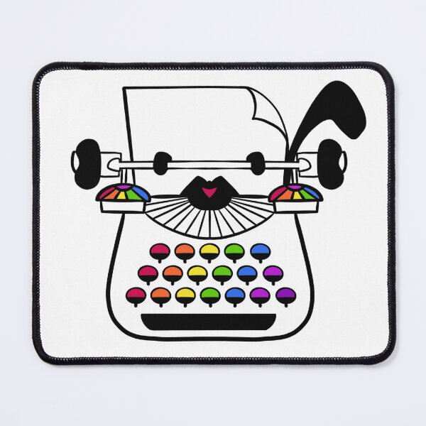 Item preview, Typewriter with Rainbow Keys designed and sold by By Stacy Dawn.