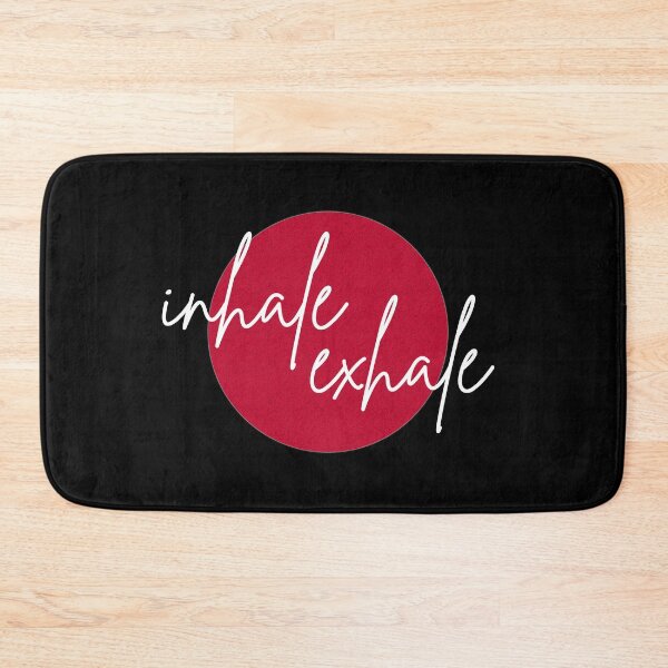 Item preview, Inhale / exhale Red (white font) designed and sold by Sinmara12.