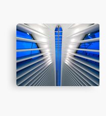 Lienzo Detalle del Hub de Transporte del World Trade Center, Oculus, por el arquitecto Santiago Calatrava | Nueva York, NY