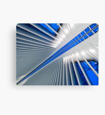Lienzo Detalle del Hub de Transporte del World Trade Center, Oculus, por el arquitecto Santiago Calatrava | Nueva York, NY