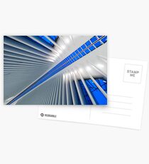 Postales Detalle del Hub de Transporte del World Trade Center, Oculus, por el arquitecto Santiago Calatrava | Nueva York, NY