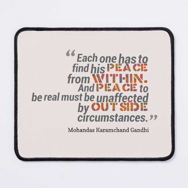 Item preview, Gandhi quote designed and sold by KNBS.