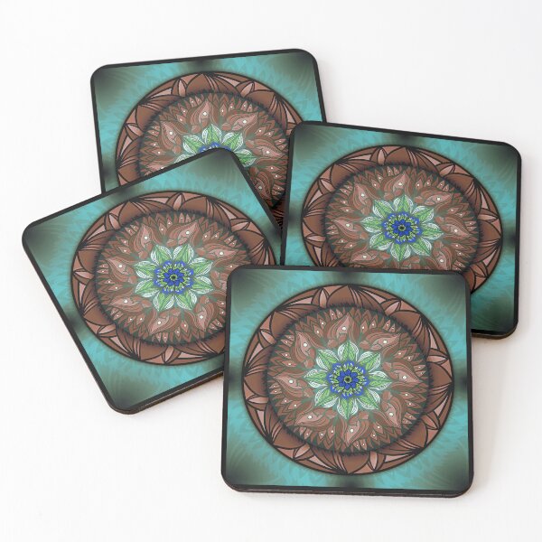 Item preview, terra peyote mandala designed and sold by angeldecuir.