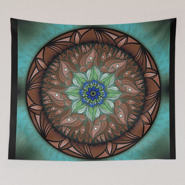 Item preview, terra peyote mandala designed and sold by angeldecuir.