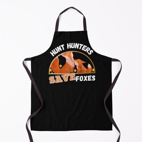 Item preview, Hunt Hunters Save Foxes Design on Black Background designed and sold by WritetheWrongs.