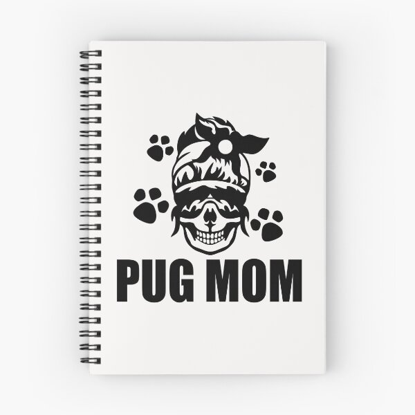Item preview, Messy Skull Pug Mom Paws designed and sold by Pugstuff.