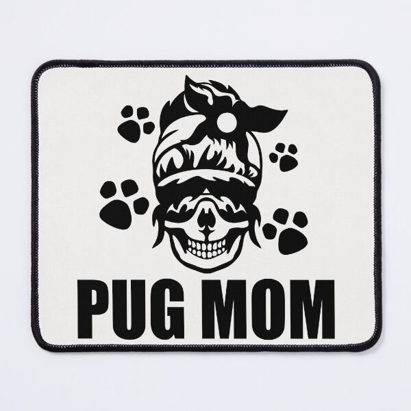 Item preview, Messy Skull Pug Mom Paws designed and sold by Pugstuff.