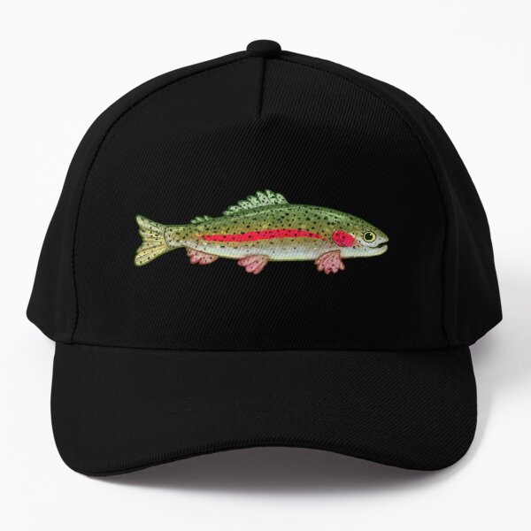 Rainbow Trout Vintage Illustration Cap for Sale by Futurebeachbum