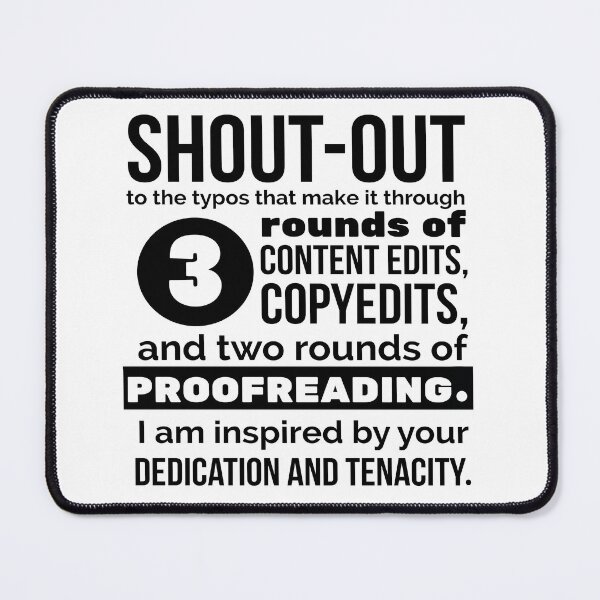 Item preview, Tenacious Typos designed and sold by TeeliciousTees.