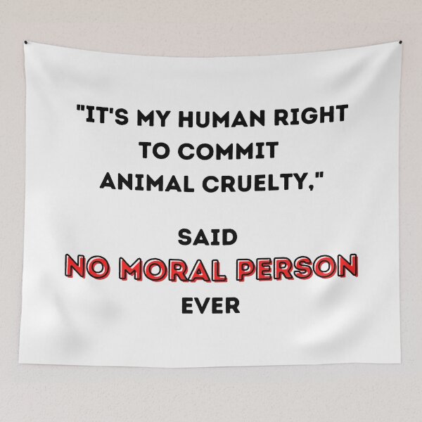 Item preview, Anti Animal Cruelty Design  designed and sold by WritetheWrongs.