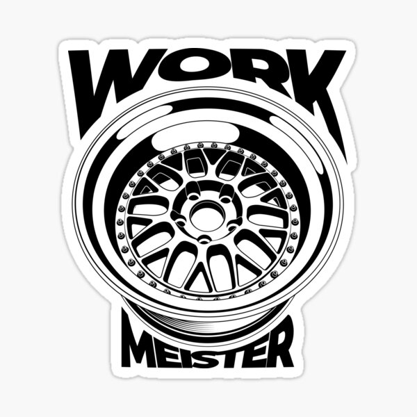 "Work Wheel" Sticker by VinnyArtworks Redbubble