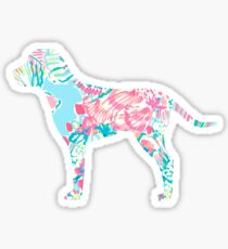 Fish Print Dog Sticker