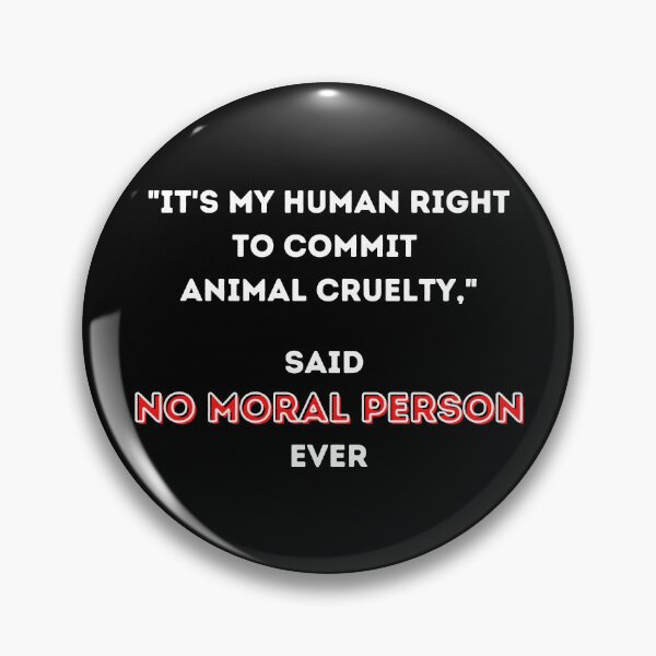 Item preview, Anti Animal Cruelty Design on Black Background designed and sold by WritetheWrongs.