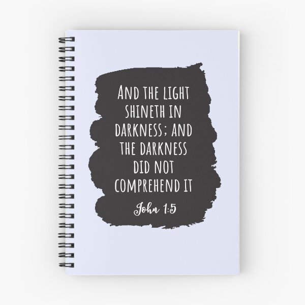 Item preview, Gospel of John The Light Shineth in Darkness, Christian Catholic Scripture designed and sold by IceCreamMuseum.