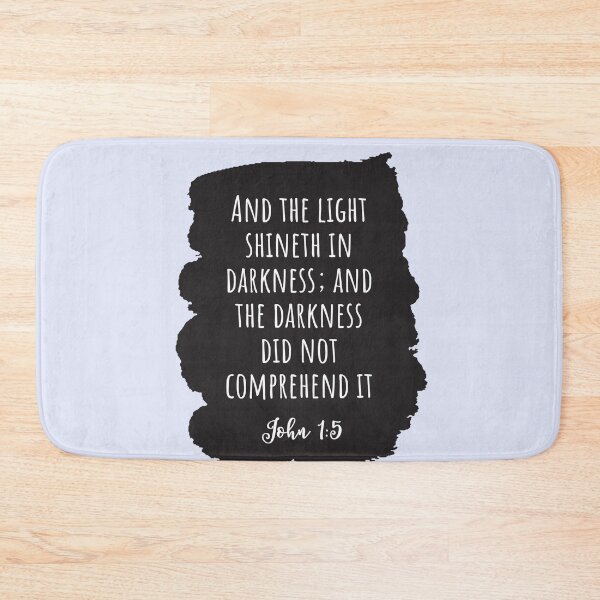 Item preview, Gospel of John The Light Shineth in Darkness, Christian Catholic Scripture designed and sold by IceCreamMuseum.
