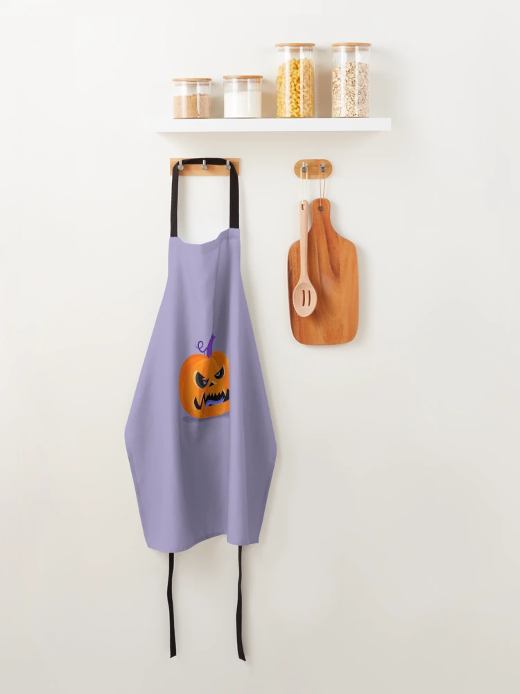 Thumbnail 4 of 6, Apron, Pumpkin ghost designed and sold by ReydaDesign.