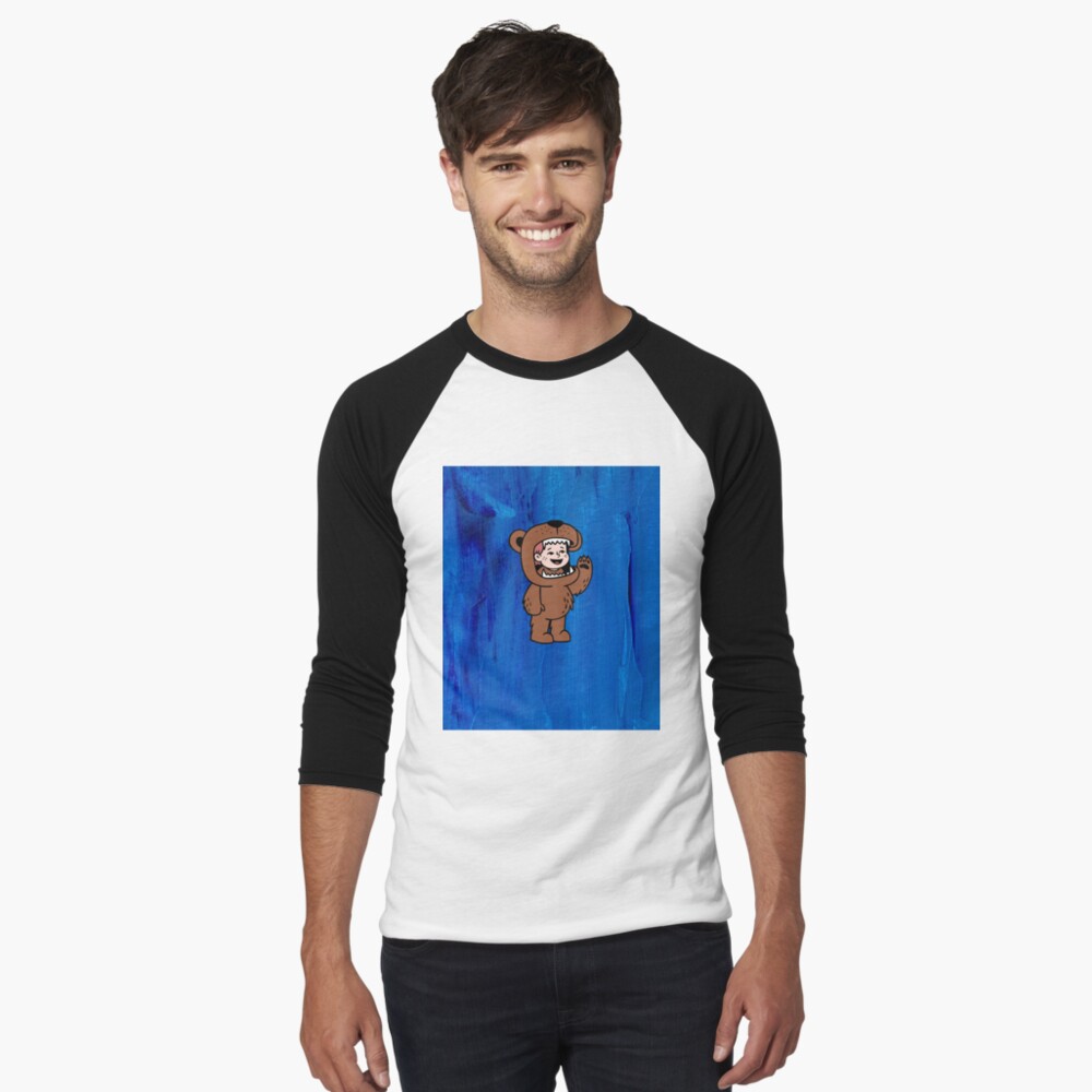 Item preview, Baseball ¾ Sleeve T-Shirt designed and sold by JiggsFashion.