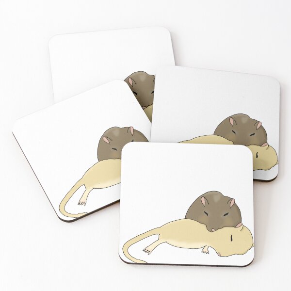 Item preview, Cute Sleeping gerbils snuggled together  designed and sold by Becky-Marie.