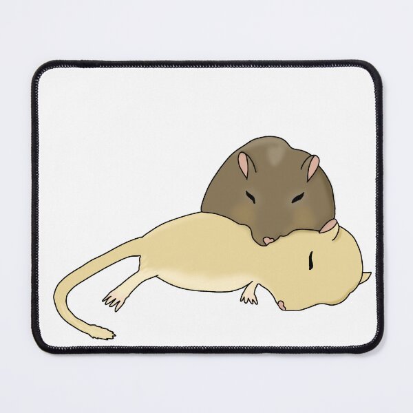 Item preview, Cute Sleeping gerbils snuggled together  designed and sold by Becky-Marie.