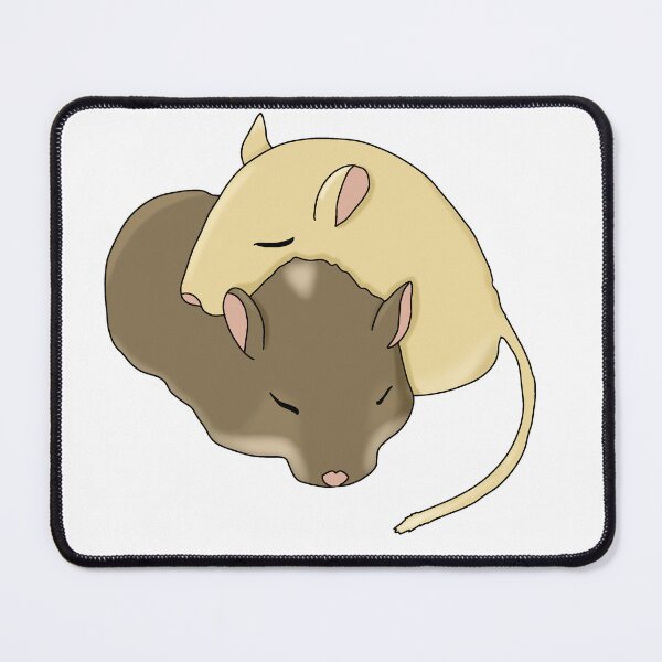 Item preview, Two cute gerbils snuggled sleeping designed and sold by Becky-Marie.