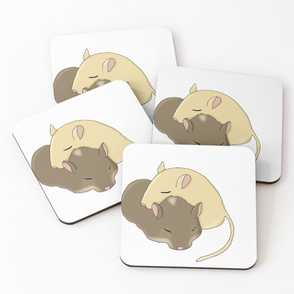 Item preview, Two cute gerbils snuggled sleeping designed and sold by Becky-Marie.