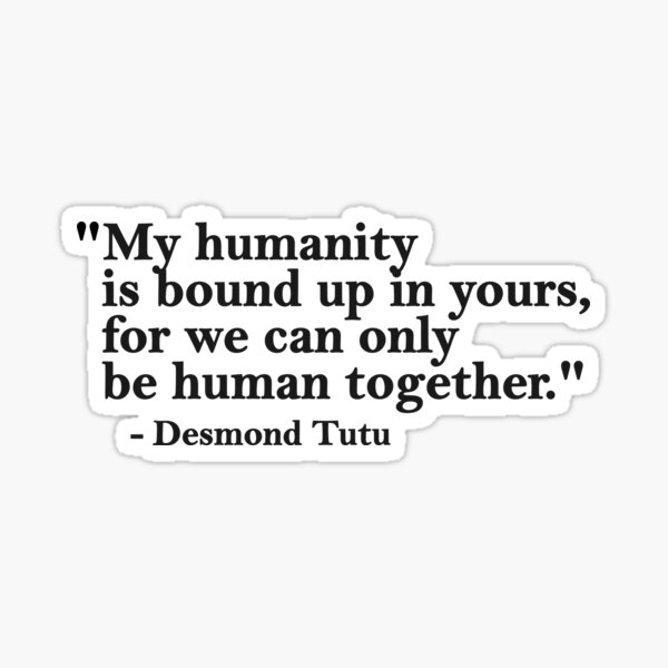 Item preview, Desmond Tutu on Humanity designed and sold by t8jsketches.