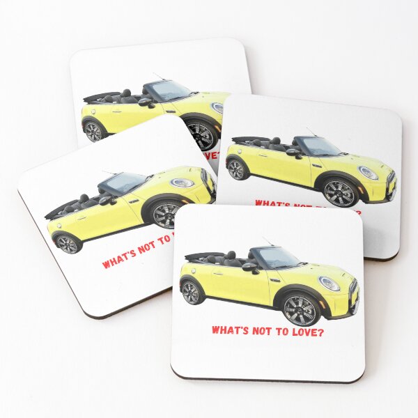 Item preview, Yellow Mini Cooper Convertible, What's not to Love? designed and sold by Pure9Design.
