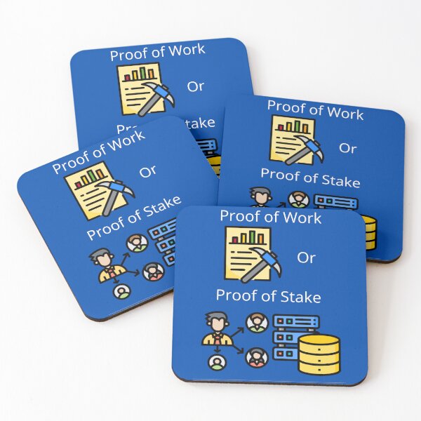 Item preview, Proof of Work or Proof of Stake  designed and sold by UpcomingTech.