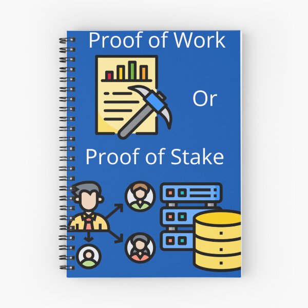 Item preview, Proof of Work or Proof of Stake  designed and sold by UpcomingTech.