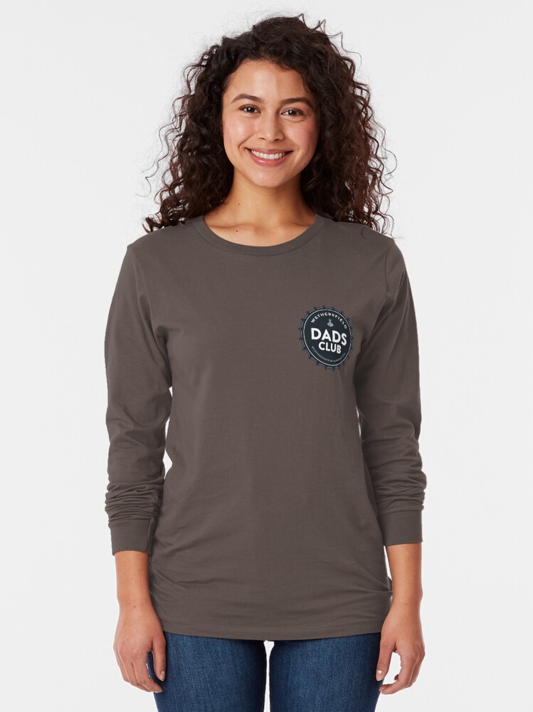 Thumbnail 2 of 5, Long Sleeve T-Shirt, Smaller Dark Blue Logo on Left Chest designed and sold by WethersfieldDad.