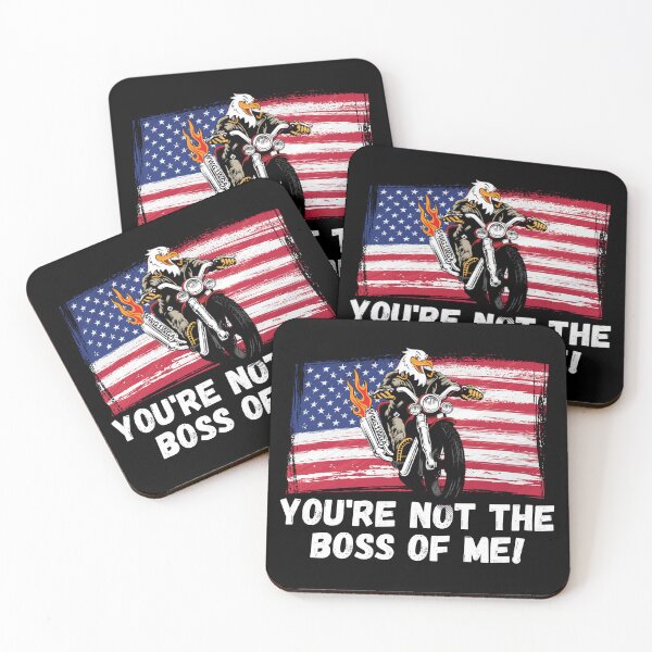 Item preview, You're Not The Boss Of Me Motorcycle Eagle Biker designed and sold by cadillacmt.
