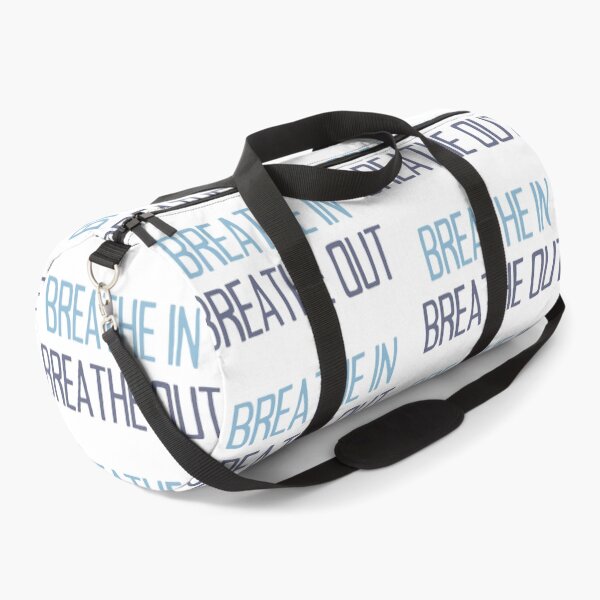 Item preview, Breathe In, Breathe Out - Motivational Quote Blue designed and sold by TheMajesticGoat.