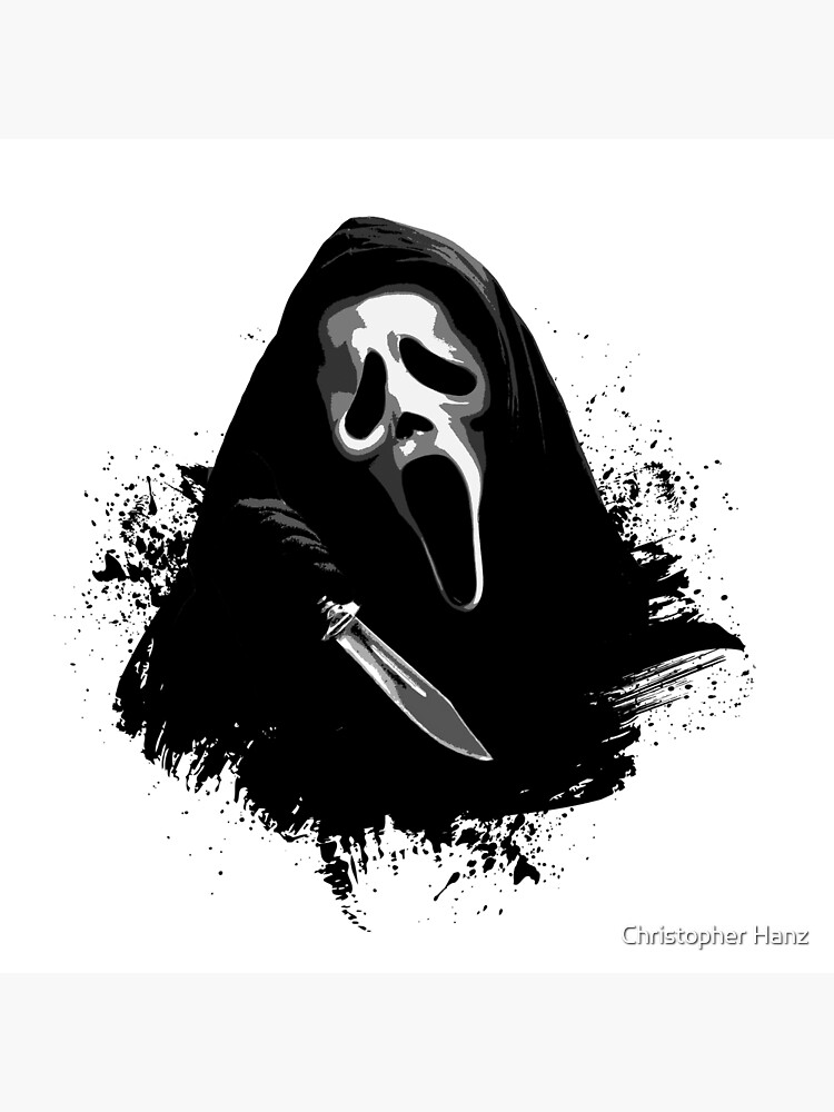 Ghost Face Scream Scary Movie Poster Print by Chris Oz Fulton