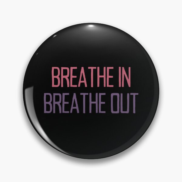 Item preview, Breathe In, Breathe Out - Motivational Quote Red Purple designed and sold by TheMajesticGoat.