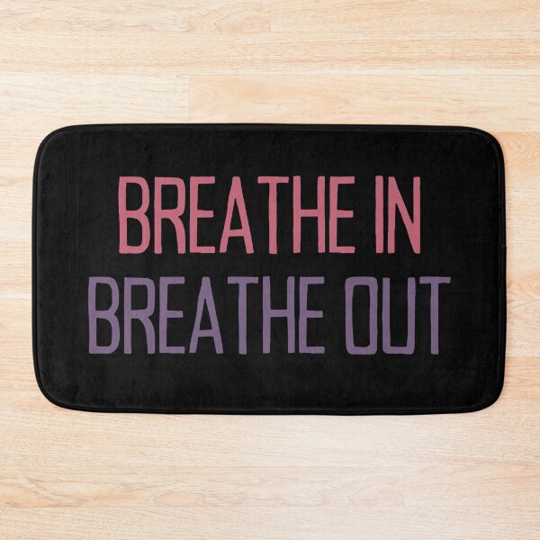 Item preview, Breathe In, Breathe Out - Motivational Quote Red Purple designed and sold by TheMajesticGoat.