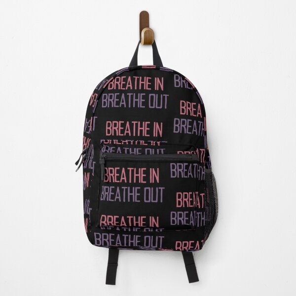 Item preview, Breathe In, Breathe Out - Motivational Quote Red Purple designed and sold by TheMajesticGoat.
