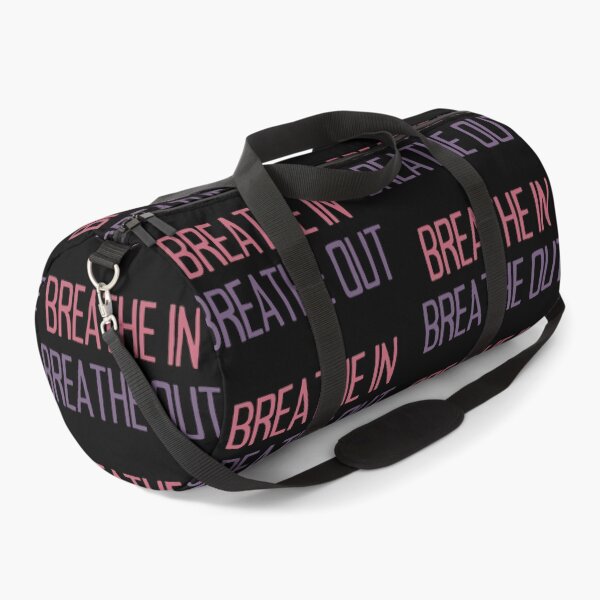 Item preview, Breathe In, Breathe Out - Motivational Quote Red Purple designed and sold by TheMajesticGoat.