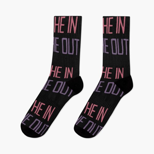 Item preview, Breathe In, Breathe Out - Motivational Quote Red Purple designed and sold by TheMajesticGoat.