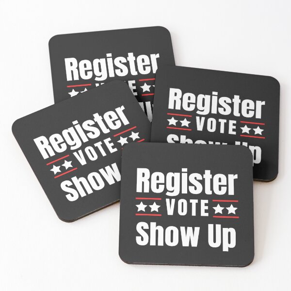 Item preview, Register Show Up Vote Blue Letters Special Design designed and sold by limos.