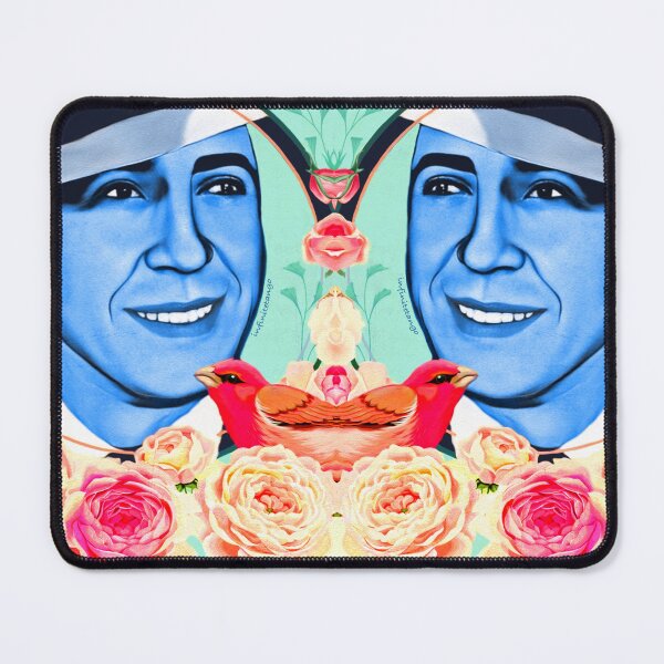Item preview, Tango Blue Gardel Pop Art with Birds and Flowers designed and sold by infinitetango.