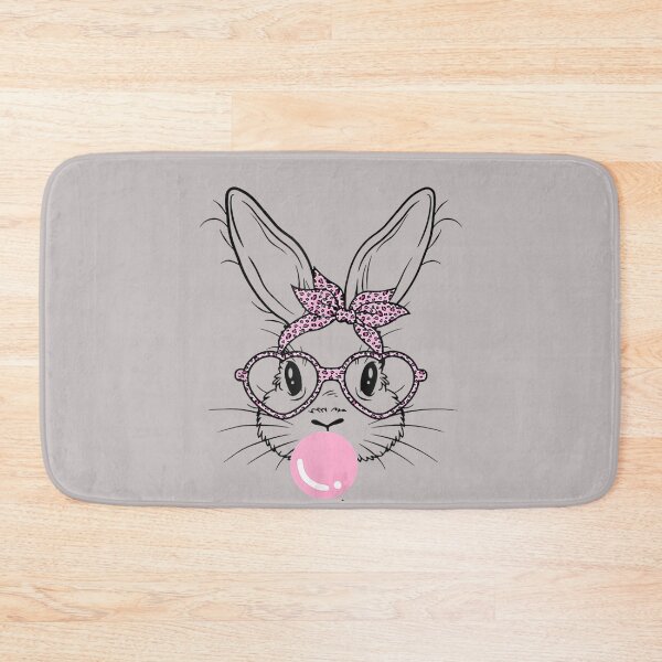 Item preview, Funny Cute Bunny Face Leopard Glasses Bubble Gum Easter Day designed and sold by RahmaniArt.