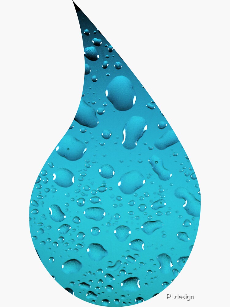 Stylish Cool Blue water drops by PLdesign